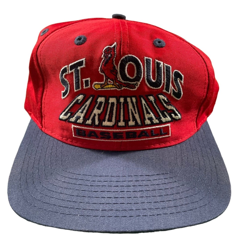 Vintage Logo 7 MLB St. Louis Cardinals Snapback Hat Embroidered Logo Spellout